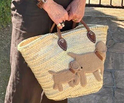 Große Korbtasche BOBBY and SON mit Lederinnentasche - ZIEGFELD Kids