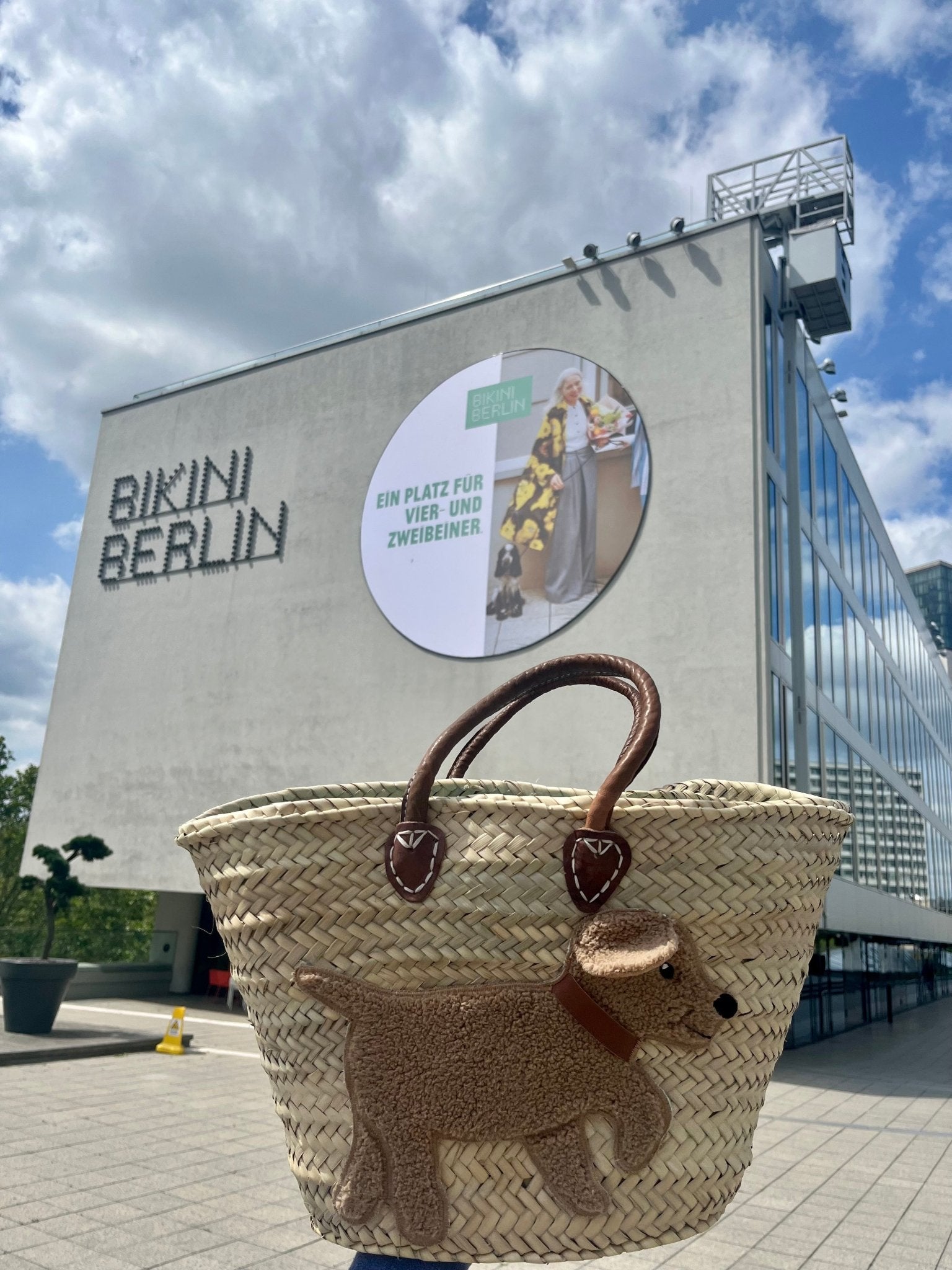 Große Korbtasche shopper Hund Bobby SOLO - ZIEGFELD Kids