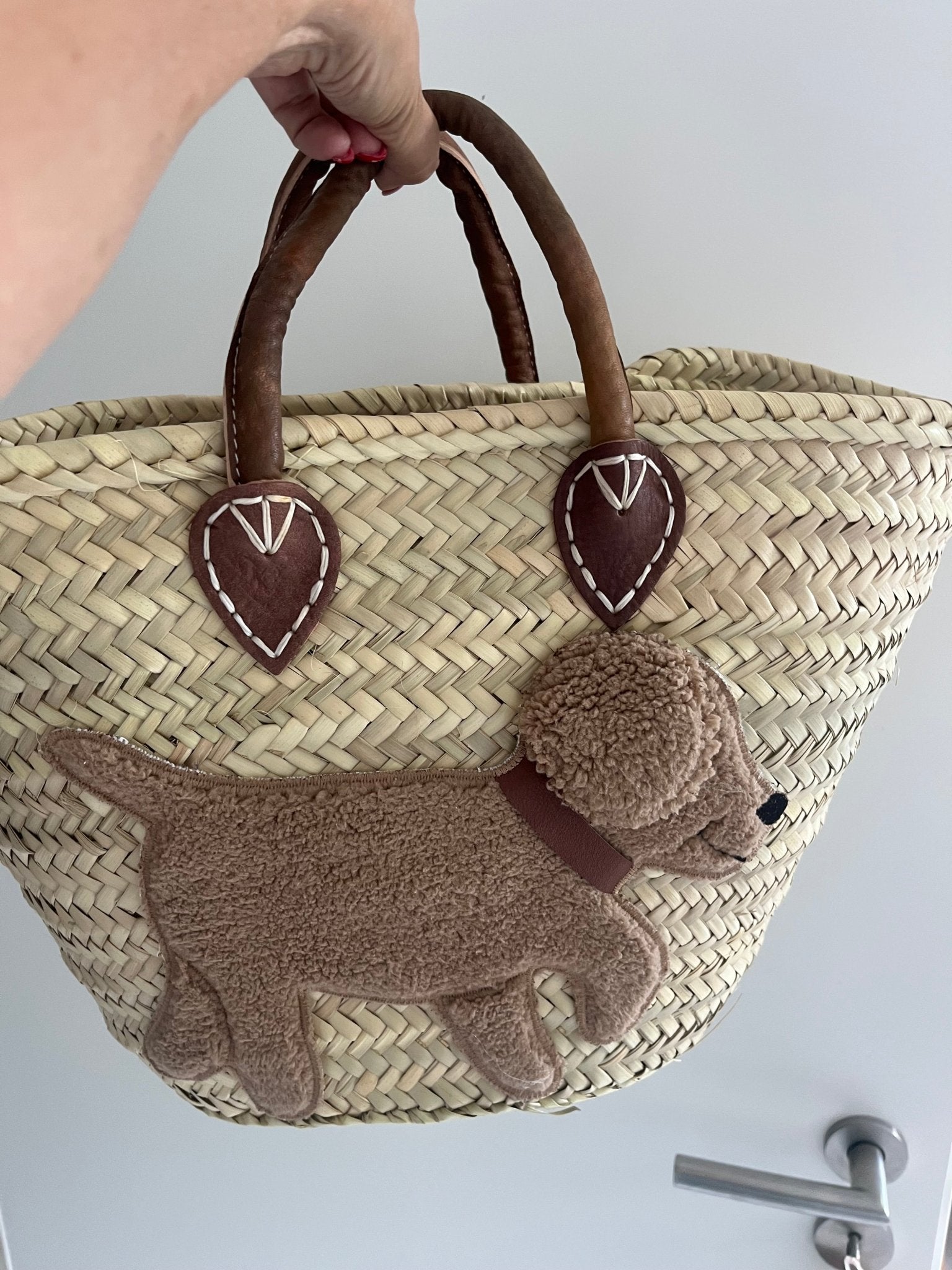 Große Korbtasche Shopper Hund Bobby SOLO - ZIEGFELD Kids