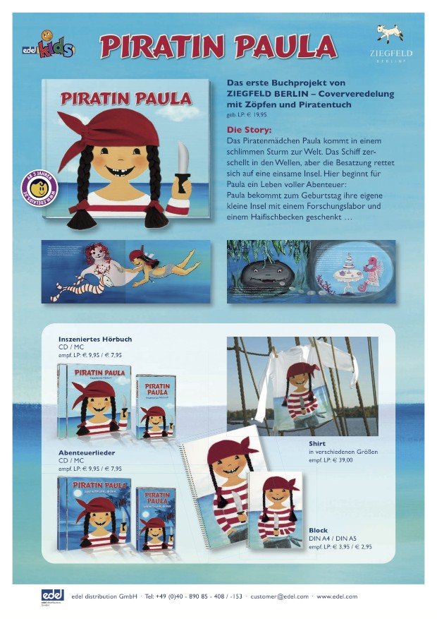 Piratin Paula 3 teiliges frühstücksset Porzellan - ZIEGFELD Kids