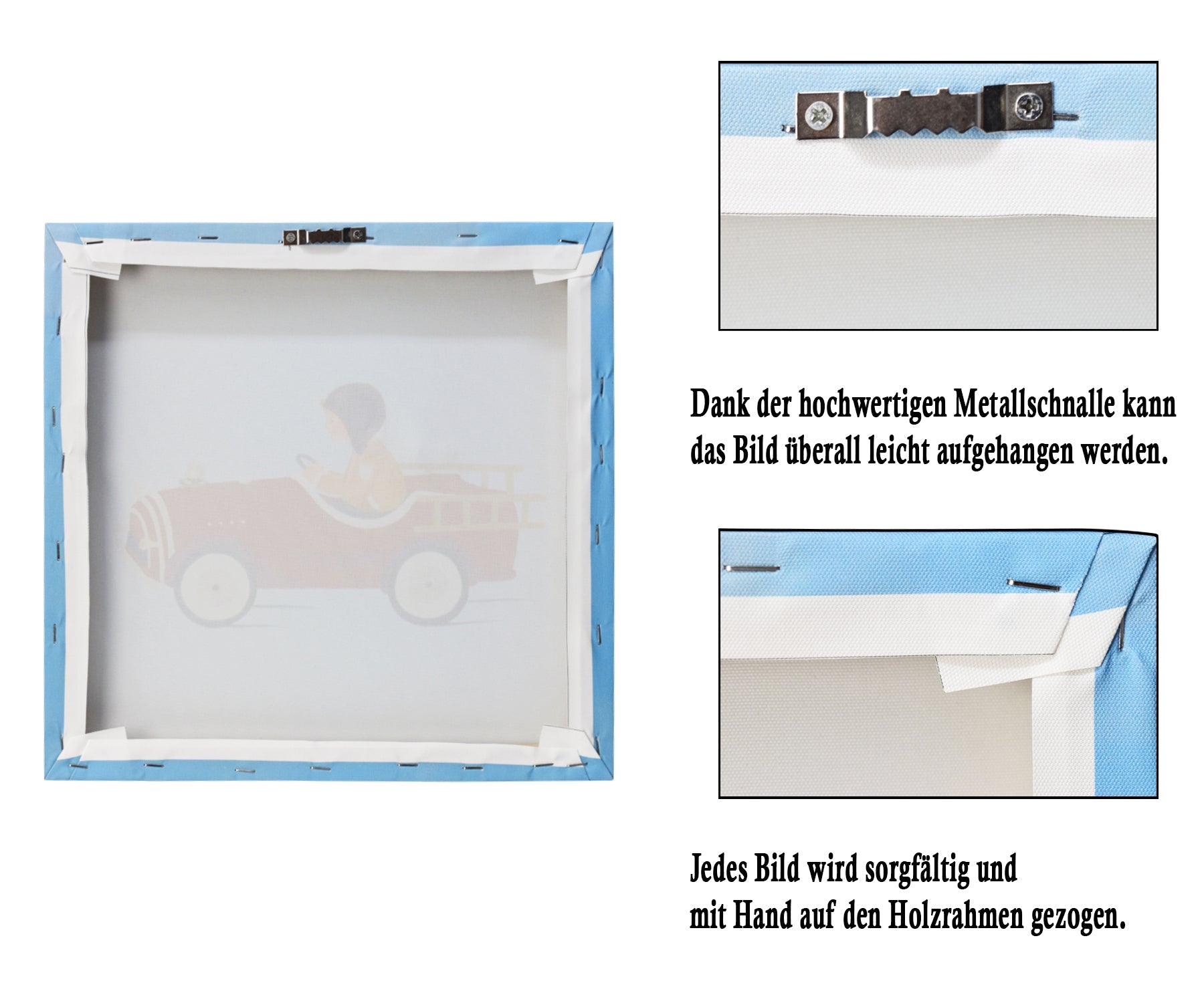 Bild fürs Kinderzimmer, Bob im Feuerwehrauto - ZIEGFELD Kids