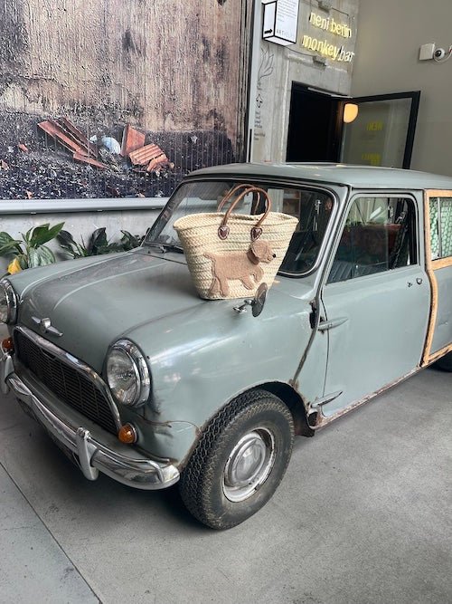 Große Korbtasche shopper Hund Bobby SOLO - ZIEGFELD Kids