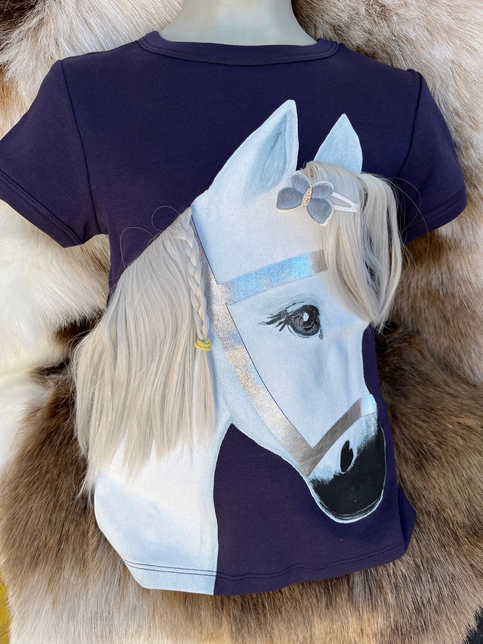 Pony Snowflake marine kurzarm navy blue tshirt - ZIEGFELD Kids