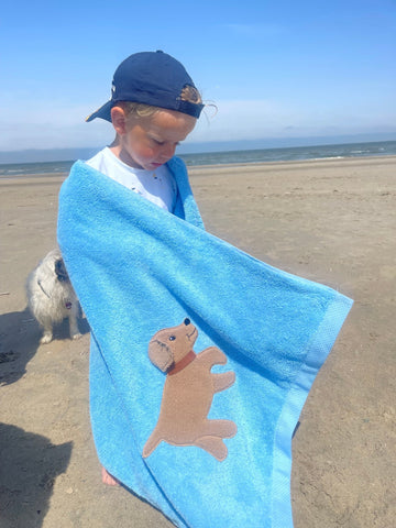 Bobby Frottee Badetuch 70cm x 140cm für Hundefans in 11 Farben - ZIEGFELD Kids