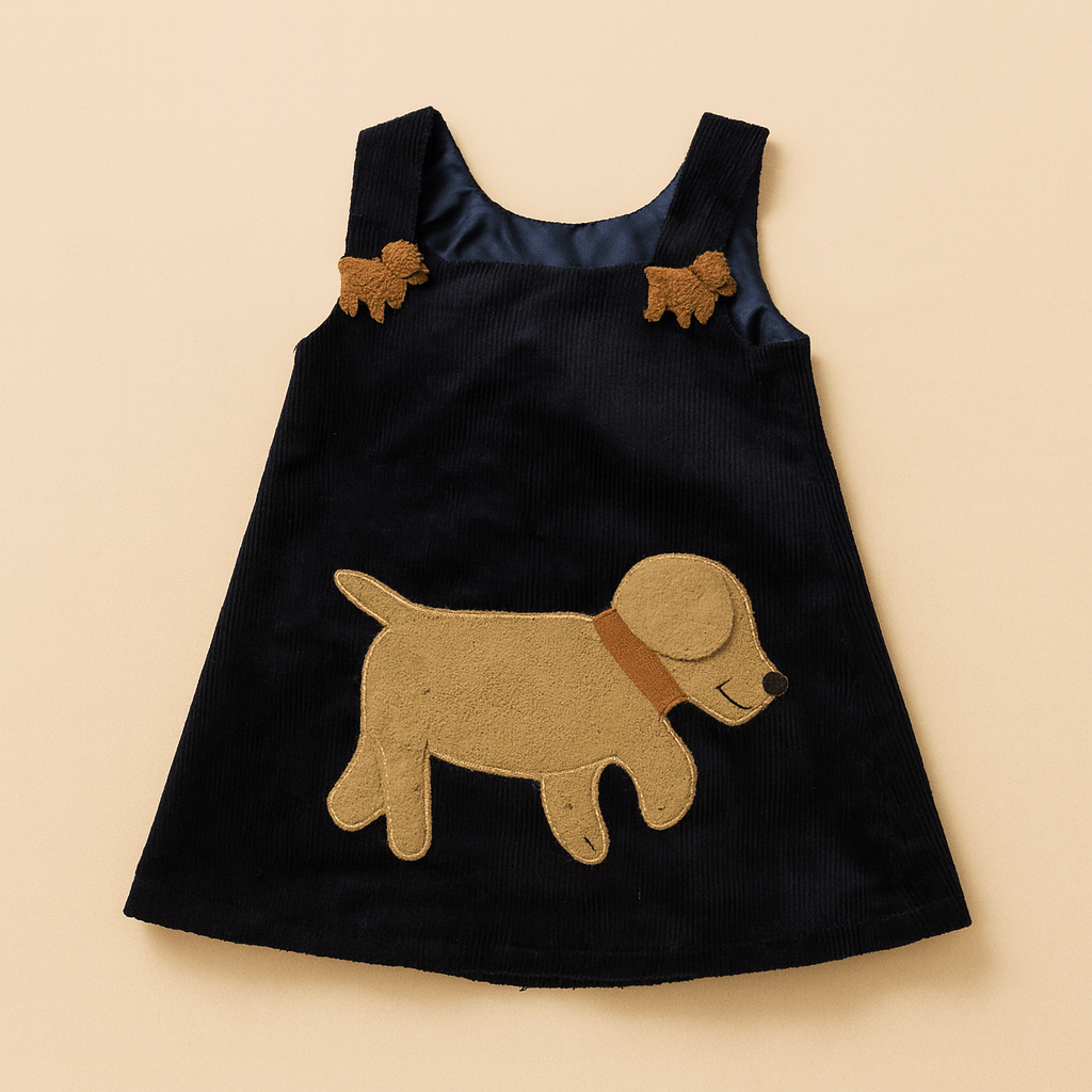 BOBBY KLEID aus dunkelblauem Feincord - ZIEGFELD Kids