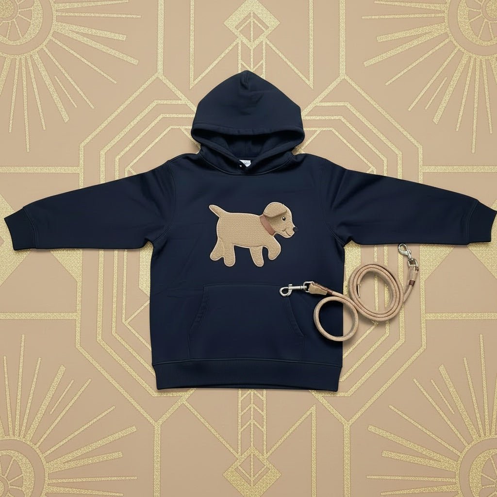 Hund BOBBY - Blauer Hoodie mit Schlappohr für Erwachsene - ZIEGFELD Kids