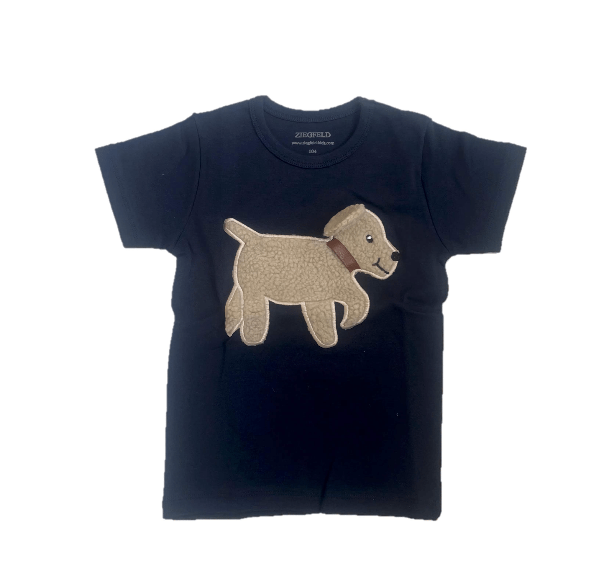 Hund BOBBY Shirt dunkelblau, kurzarm - ZIEGFELD Kids