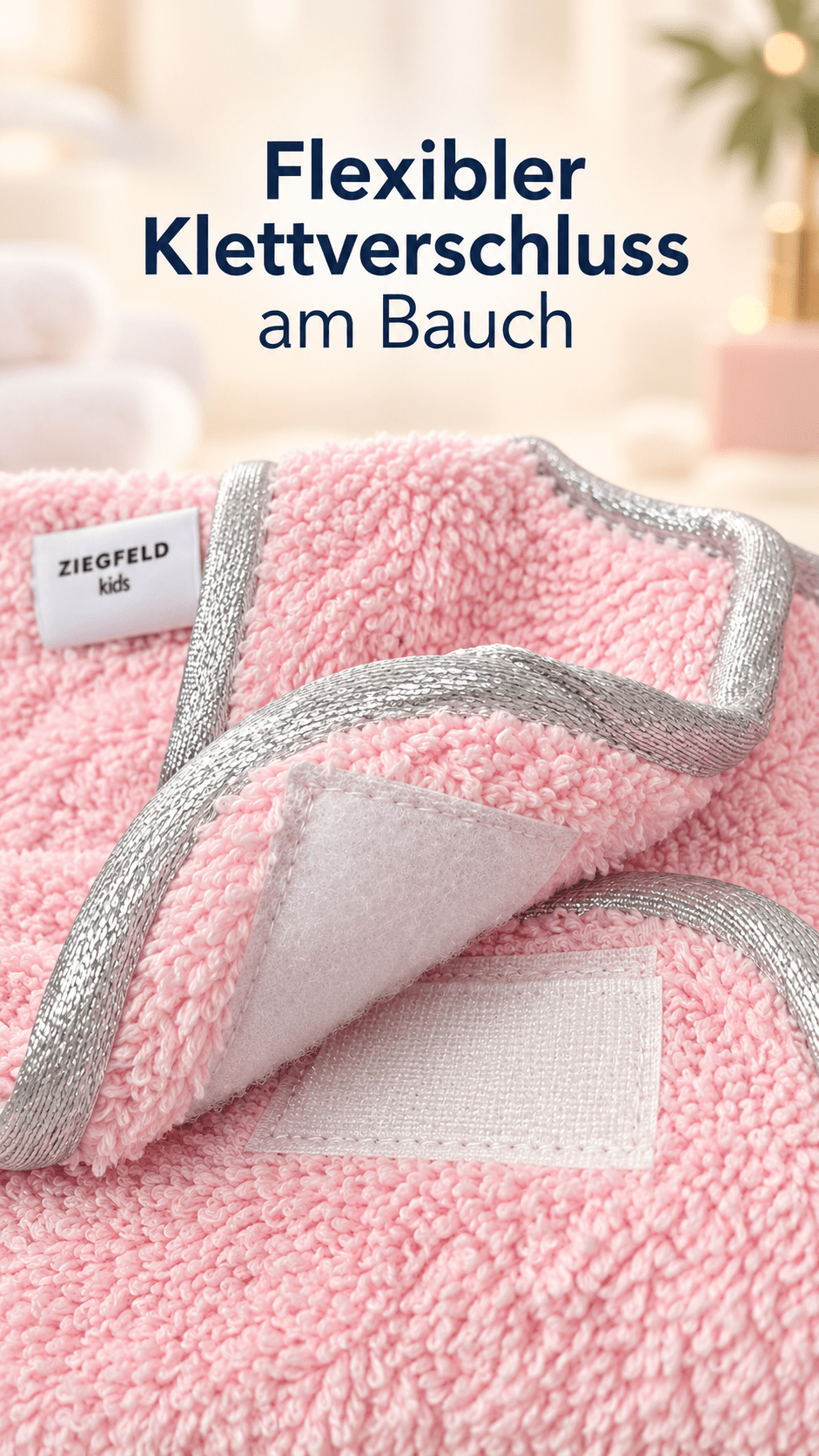 Hundebademantel 100% Baumwolle mit Applikationen - ZIEGFELD Kids