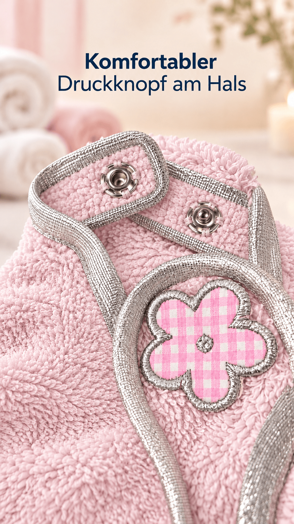 Hundebademantel 100% Baumwolle mit Applikationen - ZIEGFELD Kids