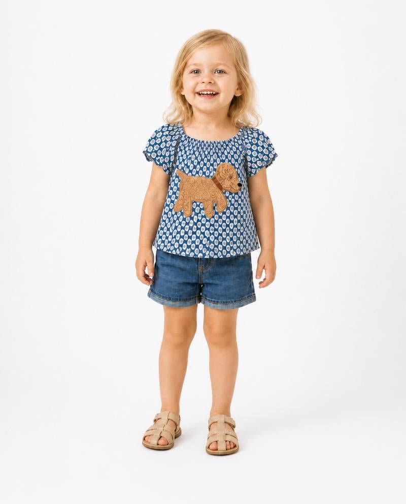 Kinderblusen - BOBBY Bluse mit Hund Bobby - ZIEGFELD Kids