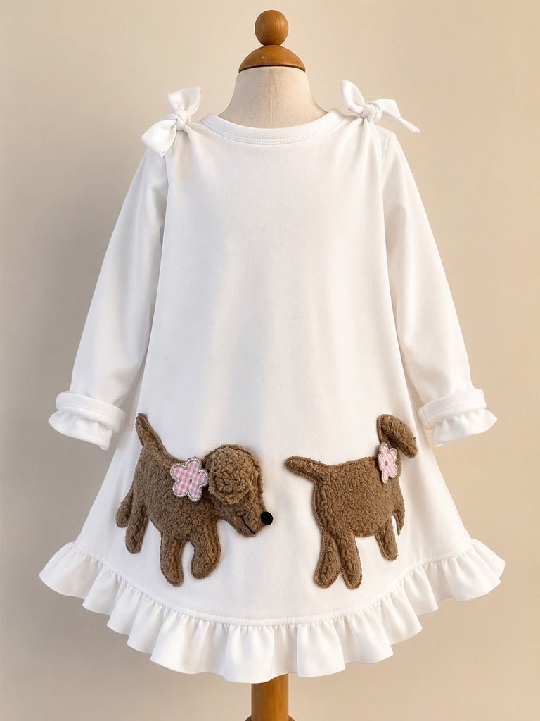 KITTY Kleid aus weißer Premium Baumwolle - ZIEGFELD Kids