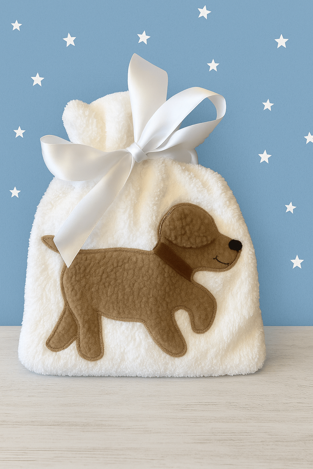 Kleine Frottee Wärmflasche BOBBY weiss - ZIEGFELD Kids