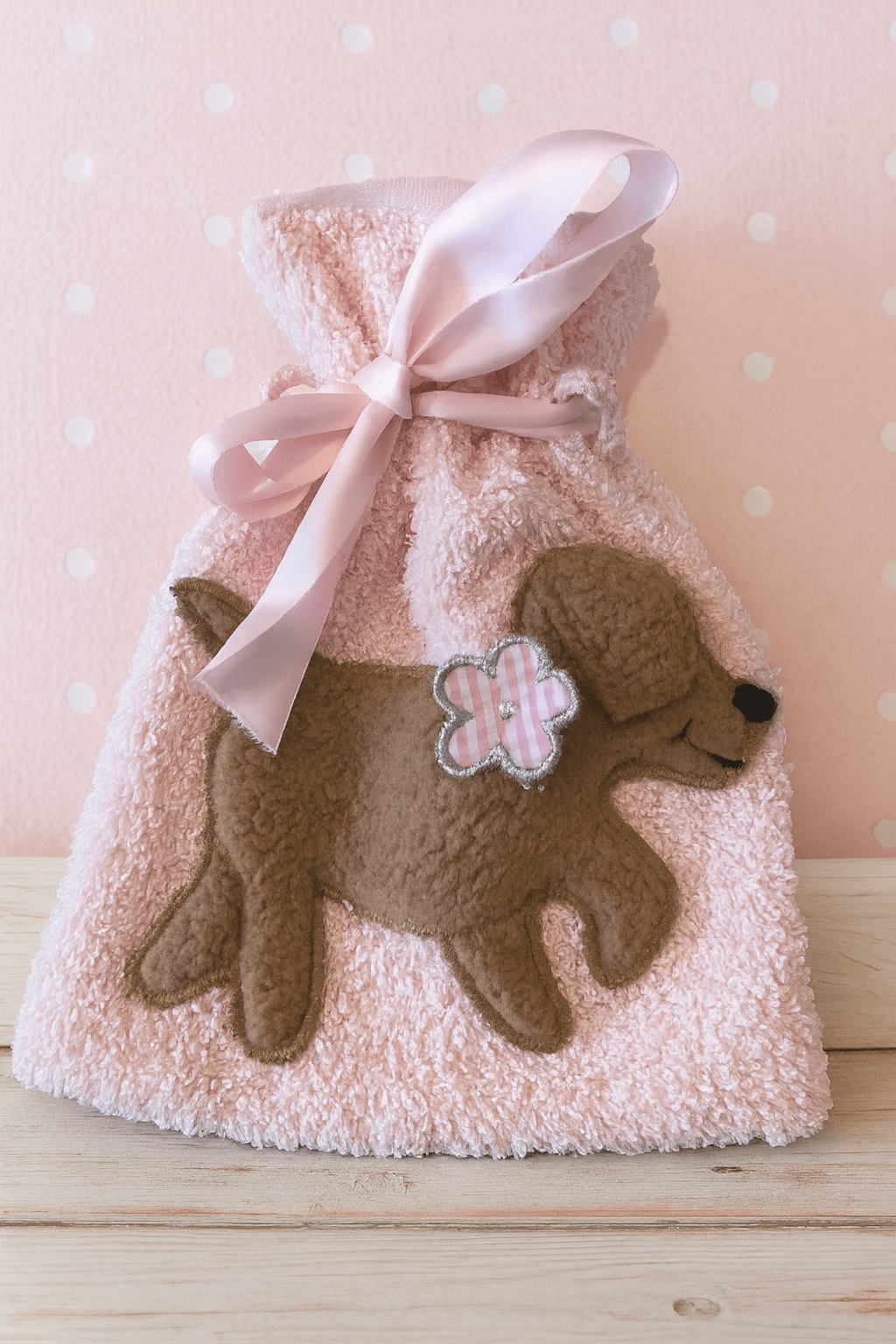 Kleine Frottee Wärmflasche KITTY rosa - ZIEGFELD Kids