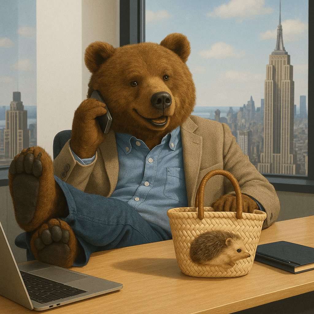 Kleine Korbtasche IGEL Ivo aus Palmenblättern, Seegras und Ziegenleder, individuell und nachhaltig - ZIEGFELD Kids