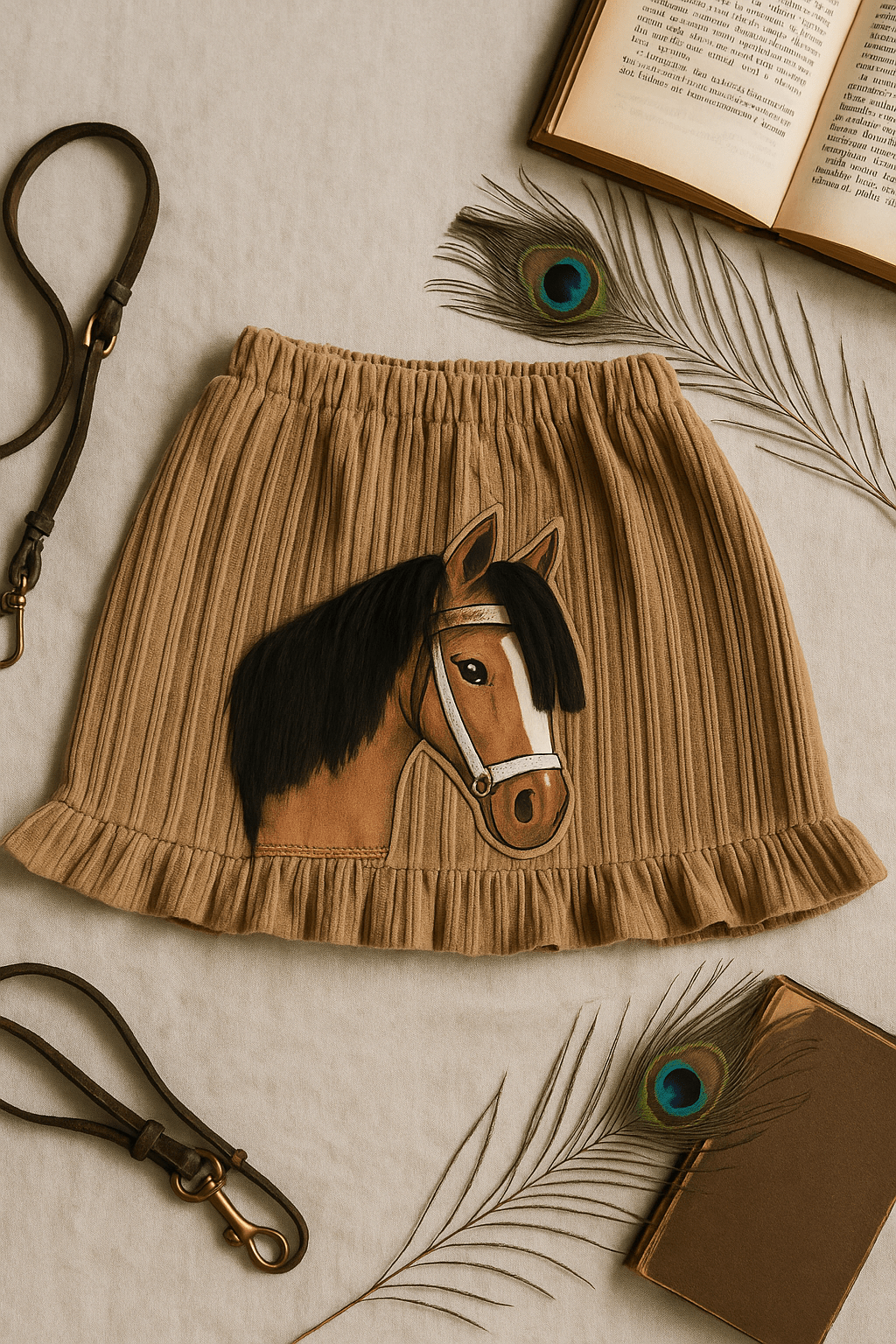 Pony Linda Rock, Breitcord, mit echter Mähne - ZIEGFELD Kids