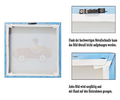 Bild fürs Kinderzimmer, Bob im Feuerwehrauto - ZIEGFELD Kids
