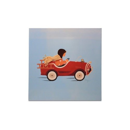 Bild fürs Kinderzimmer, Bob im Feuerwehrauto - ZIEGFELD Kids