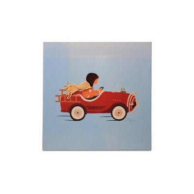 Bild fürs Kinderzimmer, Bob im Feuerwehrauto - ZIEGFELD Kids