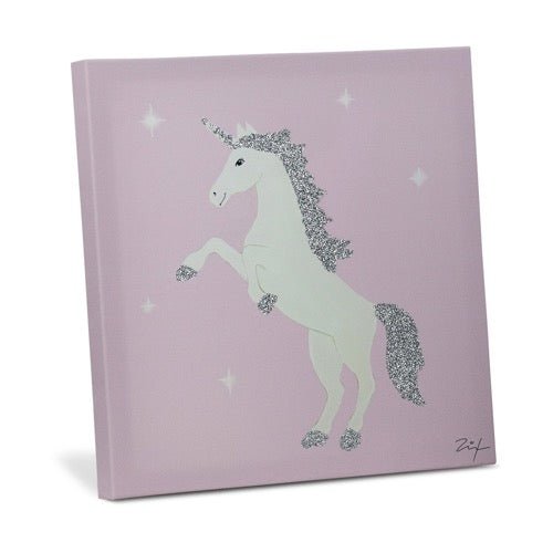 Bild fürs Kinderzimmer, Einhorn mit Glitzermähne - ZIEGFELD Kids