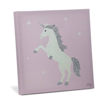 Bild fürs Kinderzimmer, Einhorn mit Glitzermähne - ZIEGFELD Kids