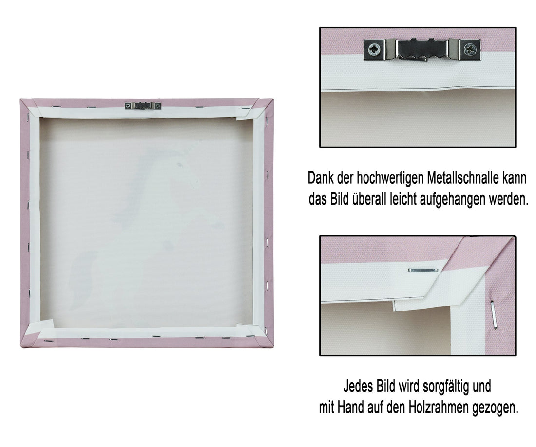 Bild fürs Kinderzimmer, Einhorn mit Glitzermähne - ZIEGFELD Kids