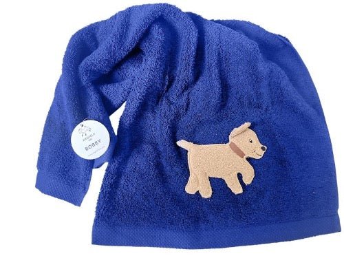 Bobby Handtuch 50cm x 100cm für Hundefans in 11 Farben - ZIEGFELD Kids