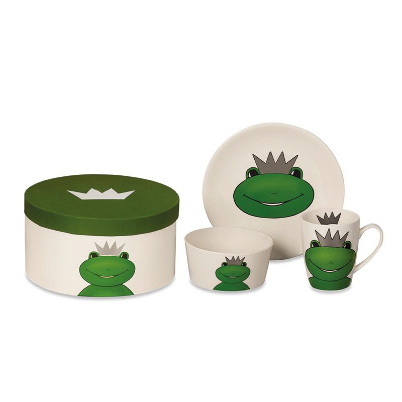 Froschkönig William, 3-teiliges Frühstücksset in Geschenkbox - ZIEGFELD Kids