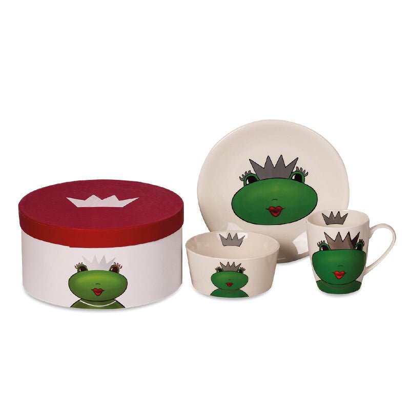 Froschkönigin Kate, 3-teiliges Frühstücksset in Geschenkbox, - ZIEGFELD Kids