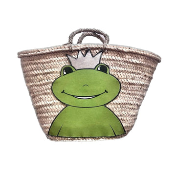 Große Korbtasche Rund Froschkönig - ZIEGFELD Kids