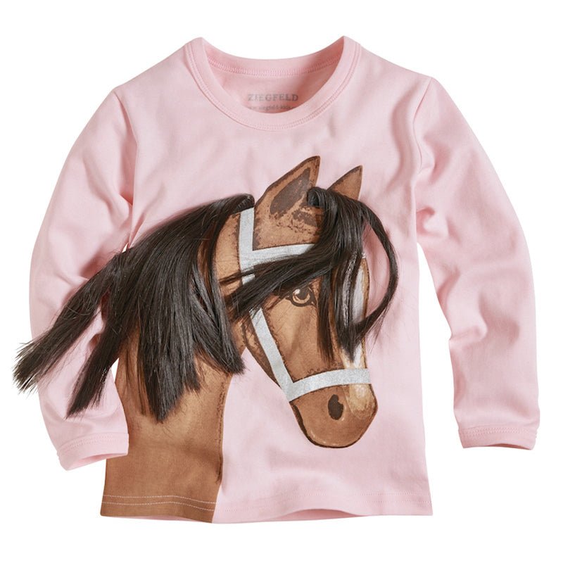 Pony Linda Shirt mit echter Mähne! - ZIEGFELD Kids