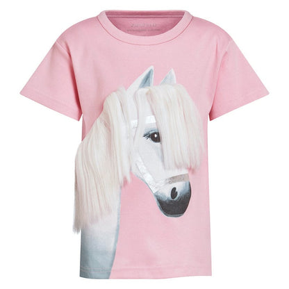 Pony Snowflake light blue cotton T-Shirt 